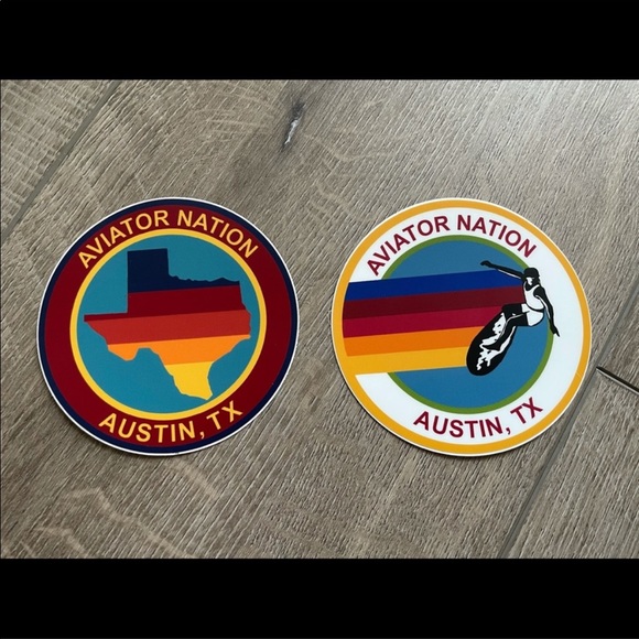 Lot of Aviator Nation Austin Texas Stickers - Picture 1 of 1